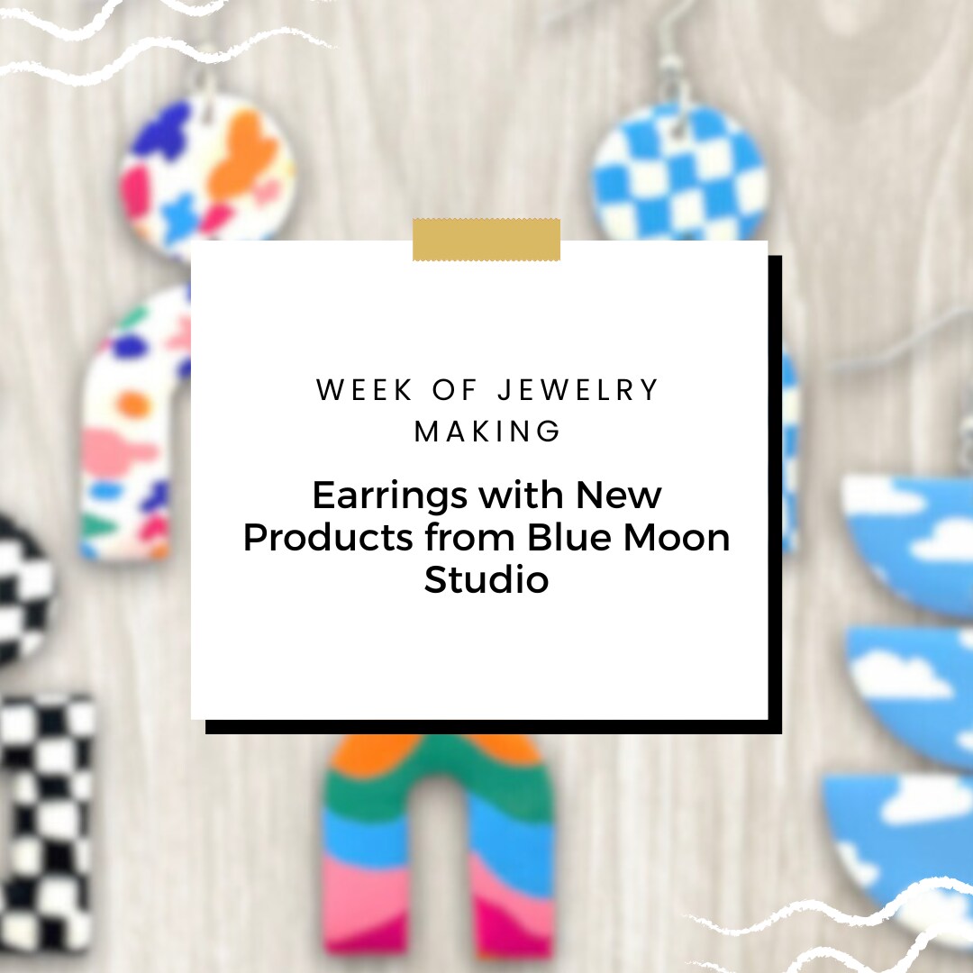Week of Jewelry Making: Polymer Clay Earrings the EASY way!